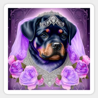 Rottweiler Princess Sticker